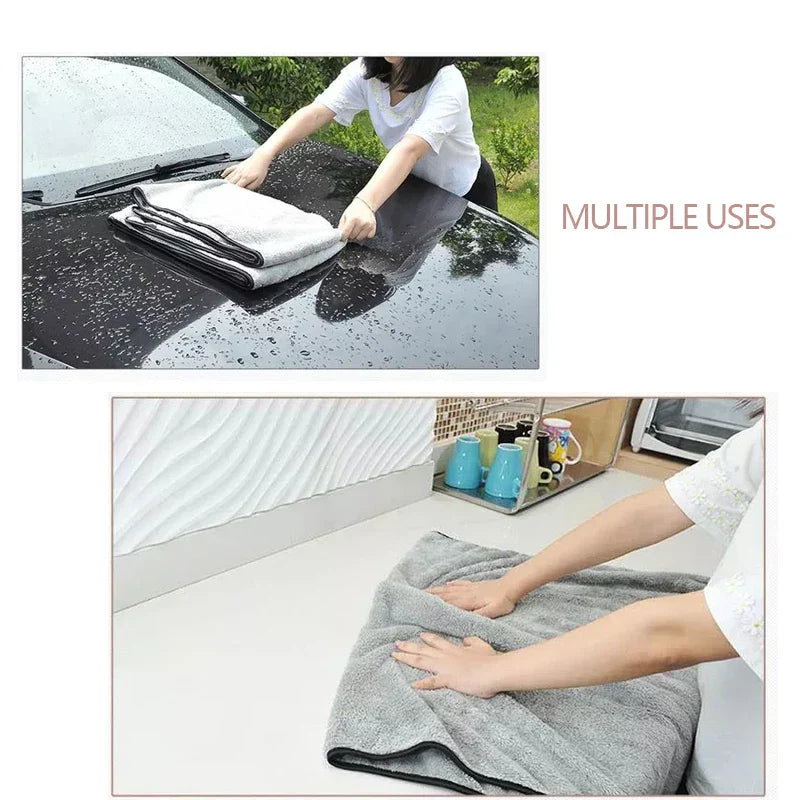 Microfiber Towel Car Wash Accessories 100X40Cm Super Absorbency Car Cleaning Cloth Premium Microfiber Auto Towel One-Time Drying