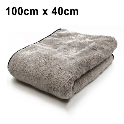 Microfiber Towel Car Wash Accessories 100X40Cm Super Absorbency Car Cleaning Cloth Premium Microfiber Auto Towel One-Time Drying